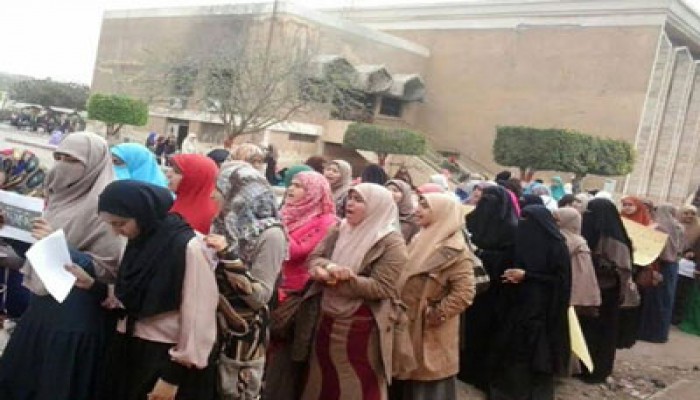 فعالية مفاجئة لطالبات أزهر كفر الشيخ رفضًا لحكم العسكر