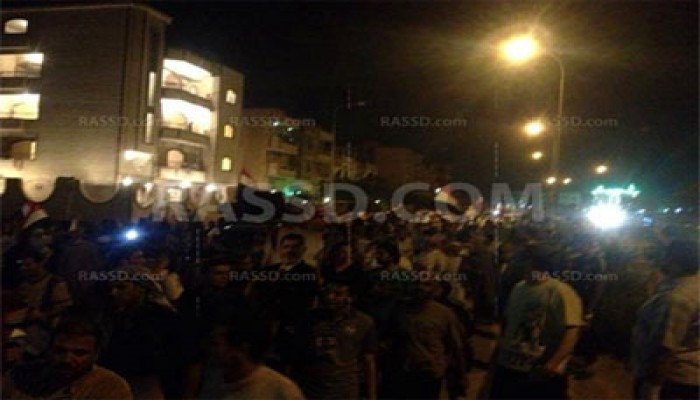 مسيرة ليلية حاشدة لثوار أجهور الكبرى رفضًا للانقلاب
