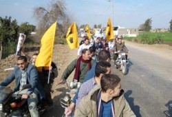 فيديو.. أبو المطامير تواصل حراكها الثوري بمسيرة دراجات بخارية