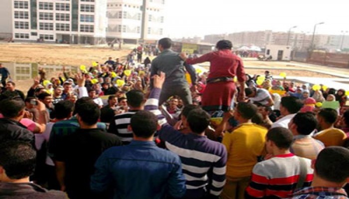 طلاب دمنهور يتصدون لعدوان أمن الانقلاب ويواصلون مسيرتهم