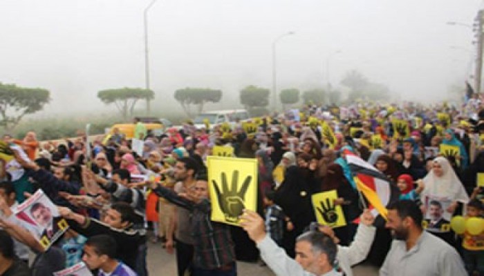 فيديو.. مسيرة حاشدة بفاقوس في أسبوع "رفض تفويض القتل"