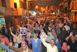 مسيرتان حاشدتان بمركز ناصر رفضًا لتفويض القتل