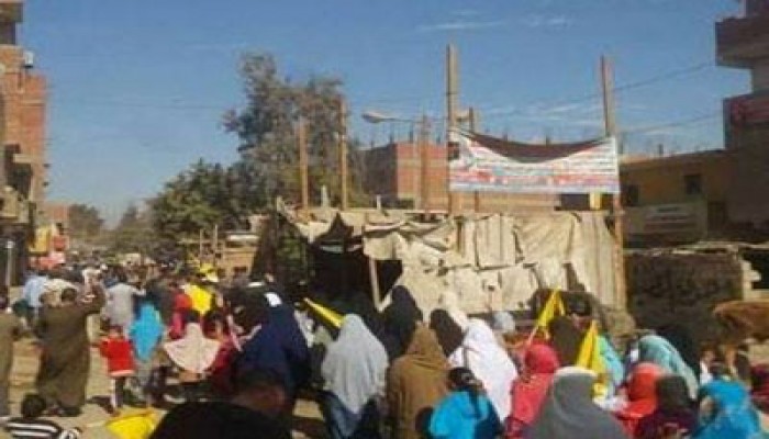 ثوار الشوبك في مسيرة حاشدة رفضًا لجرائم الانقلاب