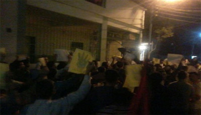 وقفة ليلية لأحرار "أجا" رفضًا لحكم العسكر