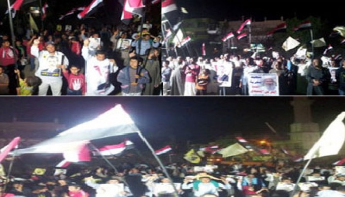 ثوار بلطيم يواصلون حراكهم الثوري بمسيرة ليلية حاشدة