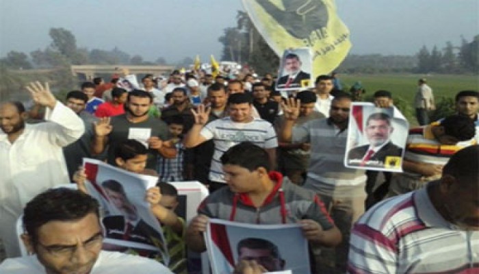 مسيرة حاشدة لأحرار دسوق تهتف بإسقاط الانقلاب