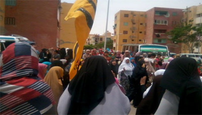 مسيرة حاشدة بعرب الرمل بالمنوفية تهتف بإسقاط الانقلاب