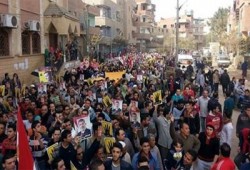 حشود غفيرة تنضم لمسيرة كرداسة رفضًا للانقلاب العسكري