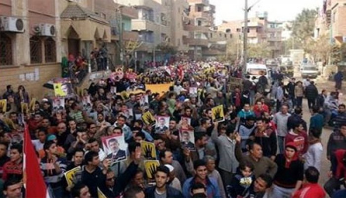 حشود غفيرة تنضم لمسيرة كرداسة رفضًا للانقلاب العسكري