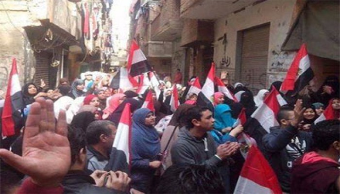 بالصور.. المطرية تحتشد لرفض الانقلاب العسكري وعودة الشرعية