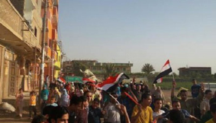 ثوار أشمون ينتفضون في مسيرة حاشدة للمطالبة بإسقاط الانقلاب