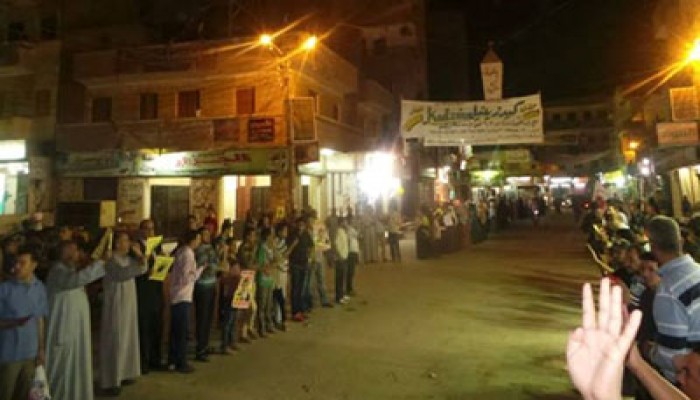 فيديو.. سلاسل بشرية بقرى بلبيس استعدادًا لانتفاضة 25 يناير