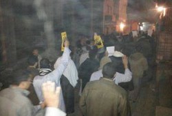 مسيرة حاشدة بأطفيح استعدادًا للنزول في 25 يناير