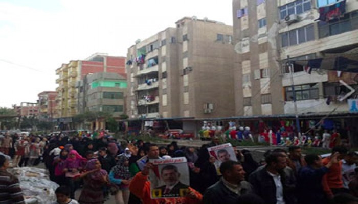 مظاهرة حاشدة بالإسماعيلية تهتف بالقصاص وعودة الشرعية