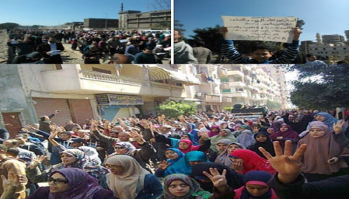 مظاهرة بالورديان تدعو لانتفاضة 25 يناير لإسقاط الانقلاب