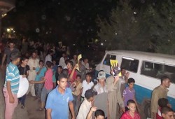 مسيرة ثوار "الصف" تهتف بسقوط الانقلاب والقصاص للشهداء