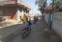 مسيرة دراجات بخارية بشبين الكوم رفضًا للانقلاب الفاشي