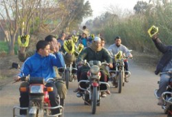 فيديو.. مسيرة دراجات بخارية بطوخ في جمعة "معًا.. نثور"