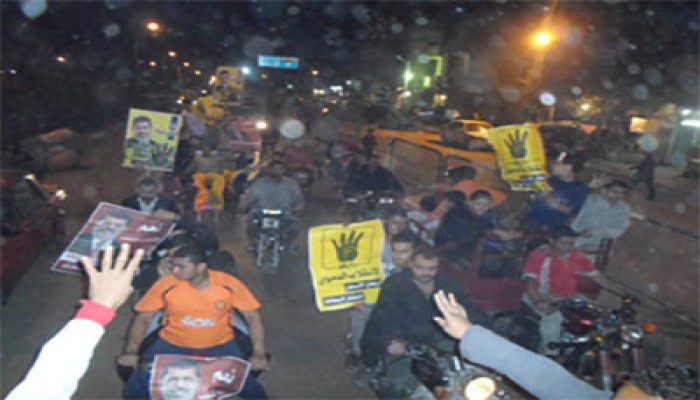 فيديو.. مسيرة دراجات بخارية بدمياط تطالب بإسقاط الانقلاب