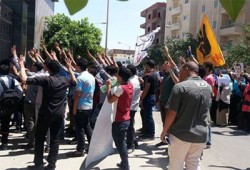 وقفة ومسيرة شبابية بالسادات رفضًا للانقلاب العسكري المجرم