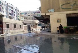 الصرف الصحي وراء شلل الحركة المرورية بوسط بني سويف