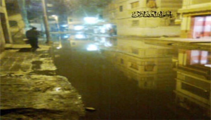 مياه الصرف الصحي تهدد مساكن أحياء بورسعيد بالانهيار