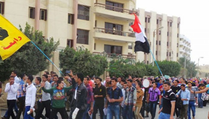 جامعة الفيوم تنتفض في ذكرى استشهاد الطالب محمود الجبالي