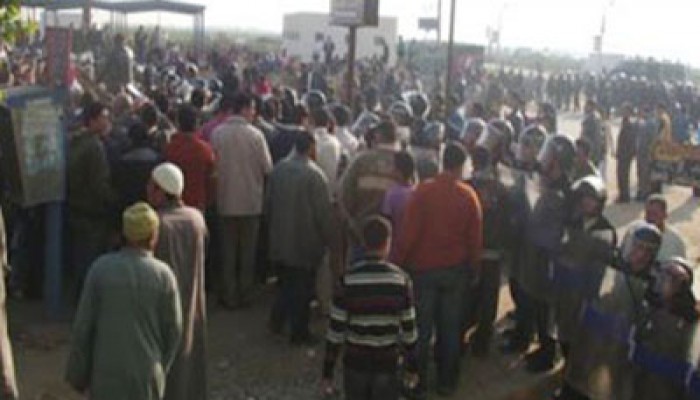 مظاهرة للعاملين بمصيف بلطيم رفضًا للفصل التعسفي