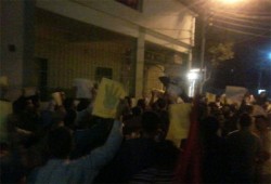 مسيرة لثوار مركز المنصورة استعدادًا لموجة 25 يناير