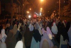 ثوار بركة السبع يتحدون إجرام الانقلاب في مسيرة ليلية