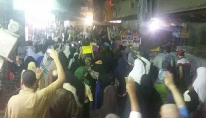 فيديو.. ثوار "الخصوص" يهتفون بإسقاط الانقلاب وعودة الشرعية