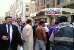 تواصل إضراب العاملين بشركة مياه بورسعيد‎ للمطالبة بمستحقاتهم