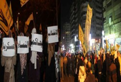 مسيرة ليلية لأحرار المحلة الكبرى‬ ضد جرائم العسكر