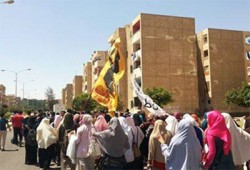 مسيرة حاشدة بالسادات في جمعة "مكملين والله مولانا"