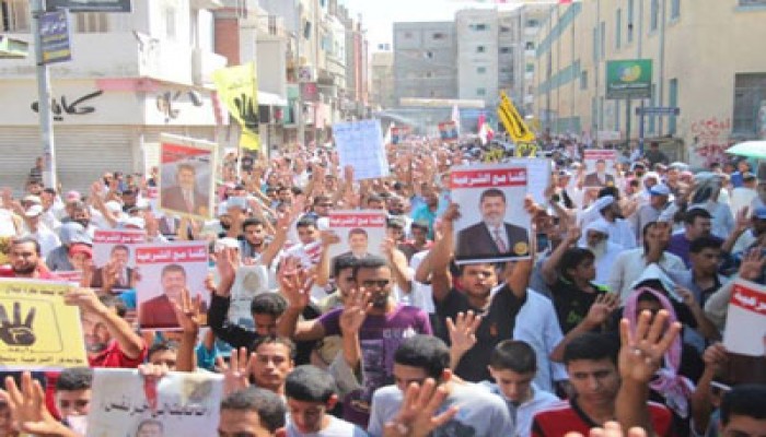 ‏نساء مدينة العريش ينتفضن للمطالبة بالإفراج عن المعتقلين