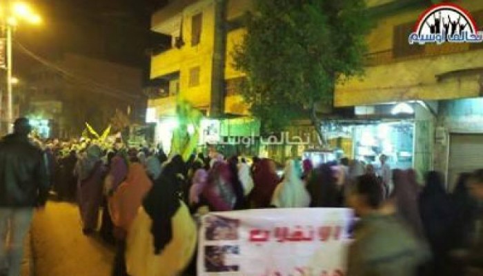 مسيرة أوسيم تؤكد استمرار الثورة في الشوارع والميادين