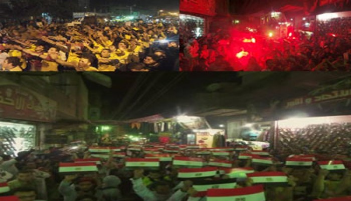 بالصور.. مسيرة حاشدة لثوار شمال الجيزة رفضًا للانقلاب