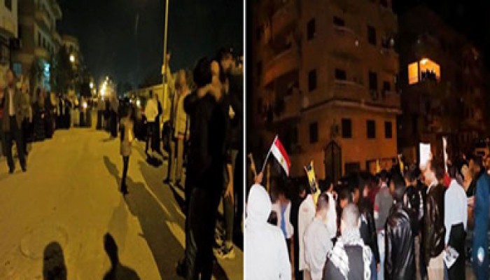 بالصور.. وقفة لثوار 6 أكتوبر في أسبوع "معًا ننقذ مصر"