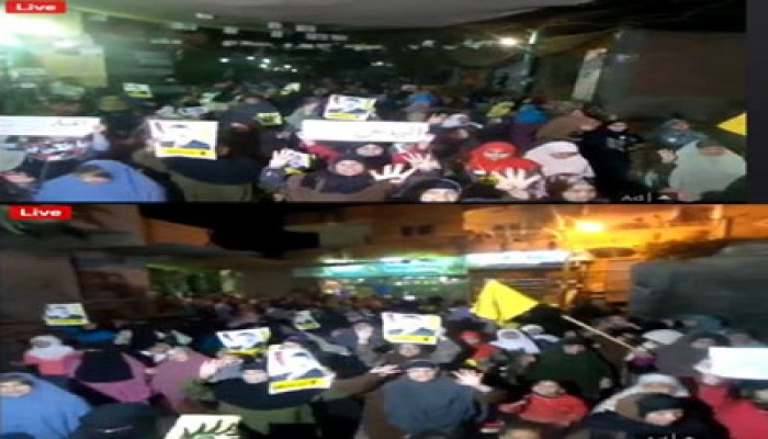 بالصور.. مسيرة حاشدة بالمنصورية تطالب بعودة الشرعية