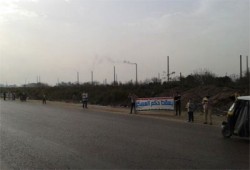 سلسلة بشرية بكوم حمادة تهتف بالحرية لأسرى الشرعية