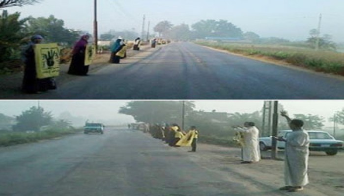 أهالي أدكو بالبحيرة يدعون الثوار للتوحد لانقاذ مصر
