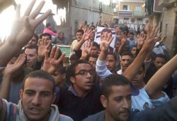 مسيرة رافضة للانقلاب بالقوصية تندد بأحكام القضاء الجائرة