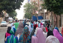 ثوار الرمل يهتفون بإعدام الخونة وإسقاط الانقلاب الإرهابي