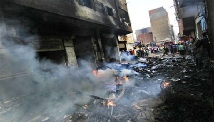 الانقلاب يعتدى على أهالي عزبة العرب بالإسكندرية ويهدم منازلهم