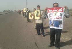 ثوار الرياض يواصلون حراكهم الثوري بعنوان "اليأس خيانة"