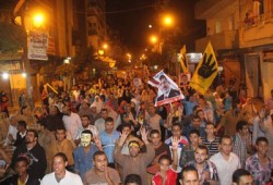 أحرار مدينة بني سويف يواصلون انتفاضتهم رفضًا للانقلاب