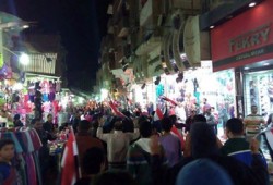 بالصور.. حلمية الزيتون تندد بجرائم العسكر