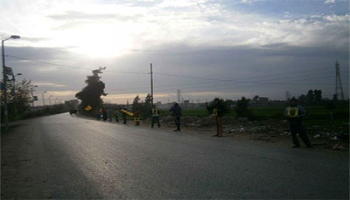 ثوار بلبيس وأبو حماد ينتفضون في أسبوع "معًا نكمل ثورتنا"