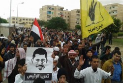 اهالي برج العرب يهتفون بعودة الشرعية والقصاص للشهداء