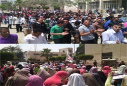 مسيرة لطلاب الزقازيق بعنوان "جامعتنا مش معسكر ابوكم"